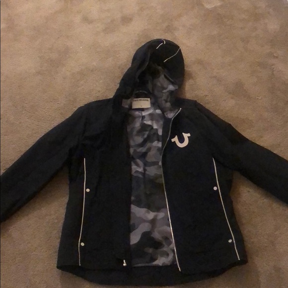 true religion rain jacket